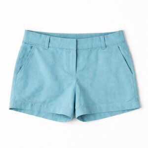 J.Crew Factory City Fit Aqua Blue 100% Cotton Shorts Size 2 | Summer Casual